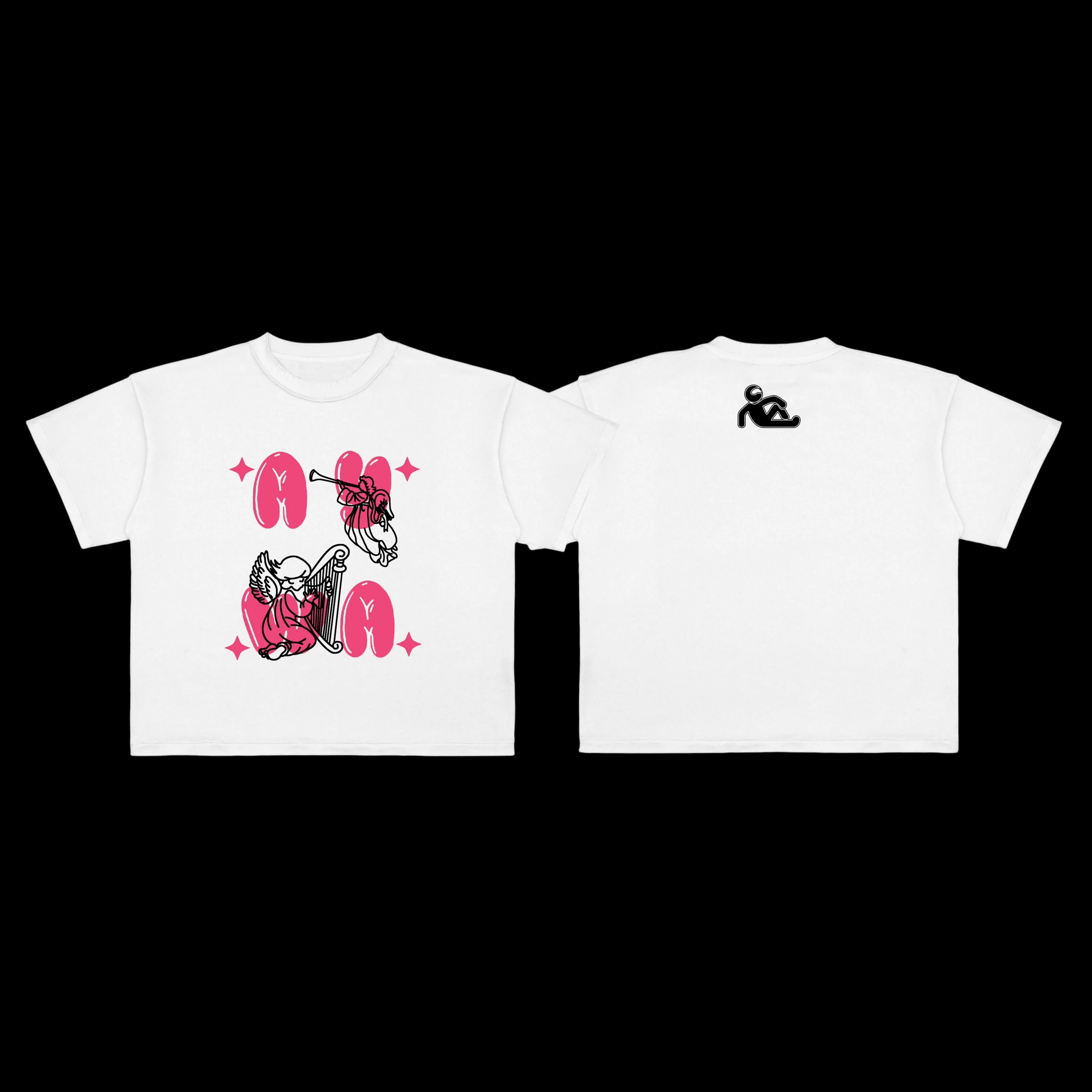 ANGELZ TEE - White n Pink