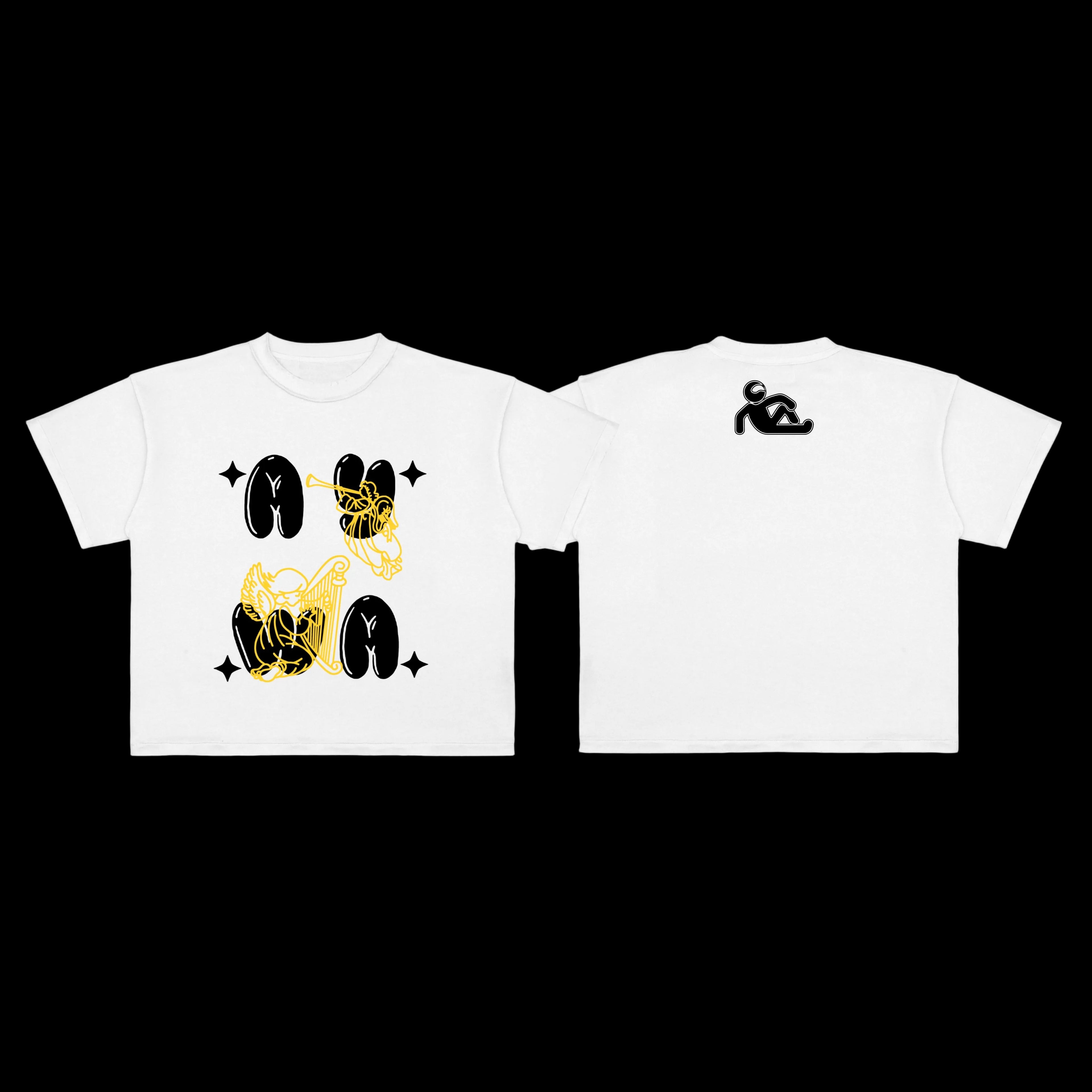 Angelz Tee - White n Yellow