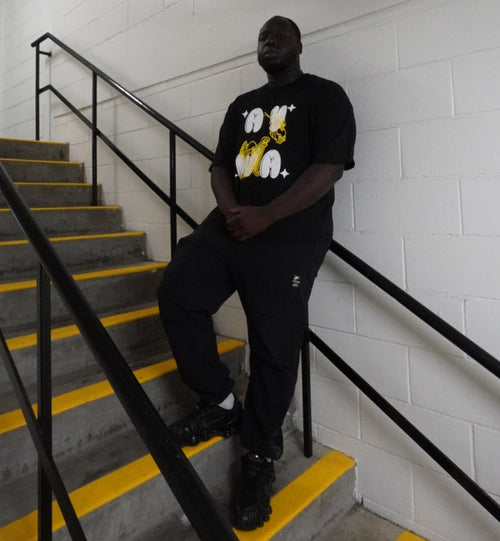 Angelz Tee - Black n Yellow